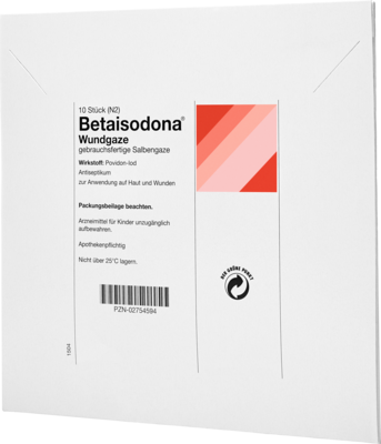 BETAISODONA Wundgaze 10x10 cm
