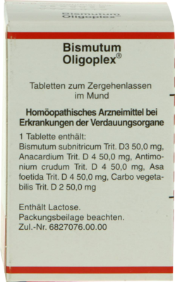 BISMUTUM OLIGOPLEX Tabletten