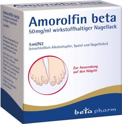 AMOROLFIN beta 50 mg/ml wirkstoffhalt.Nagellack